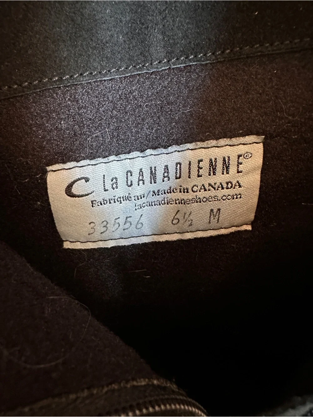 La Canadienne wedge waterproof suede leather bootie 6 1/2 M